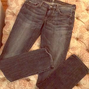 7 FOR ALL MANKIND Straight Leg Jeans w Studs